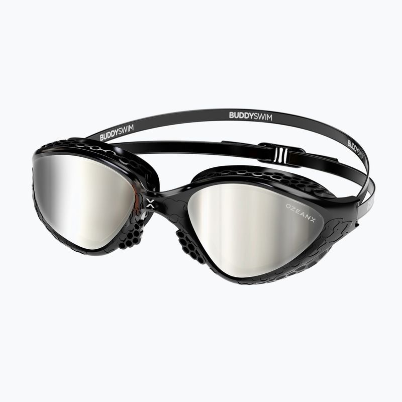 Огледални очила за плуване BuddySwim OzeanX Mirror black / silver