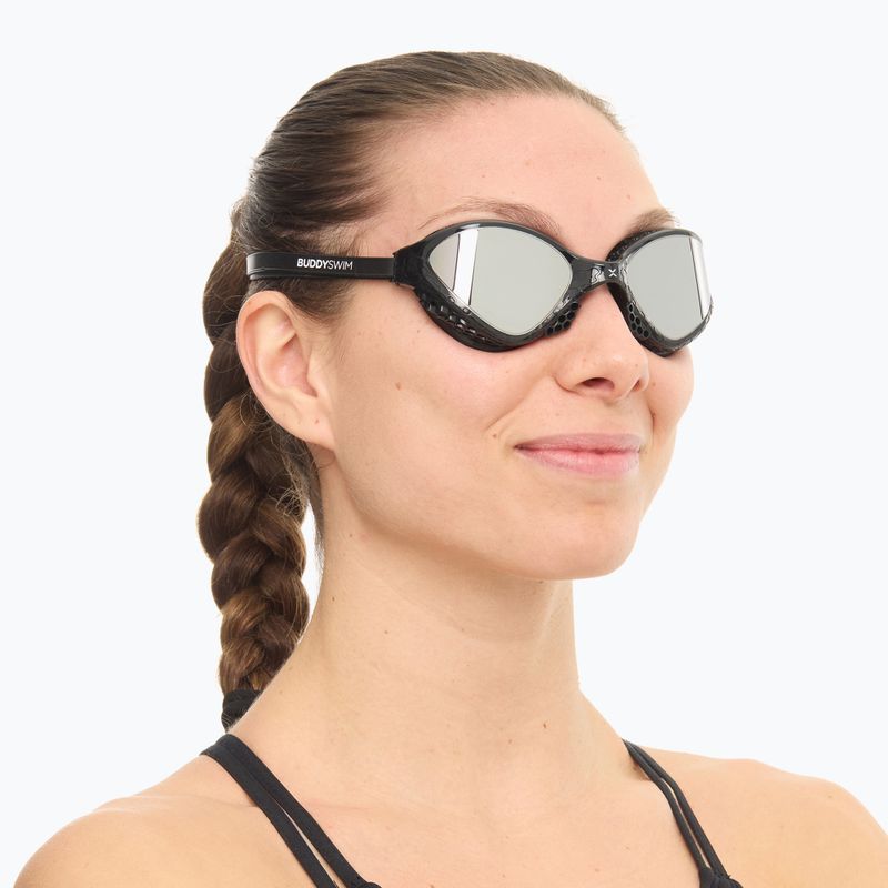 Огледални очила за плуване BuddySwim OzeanX Mirror black / silver 6