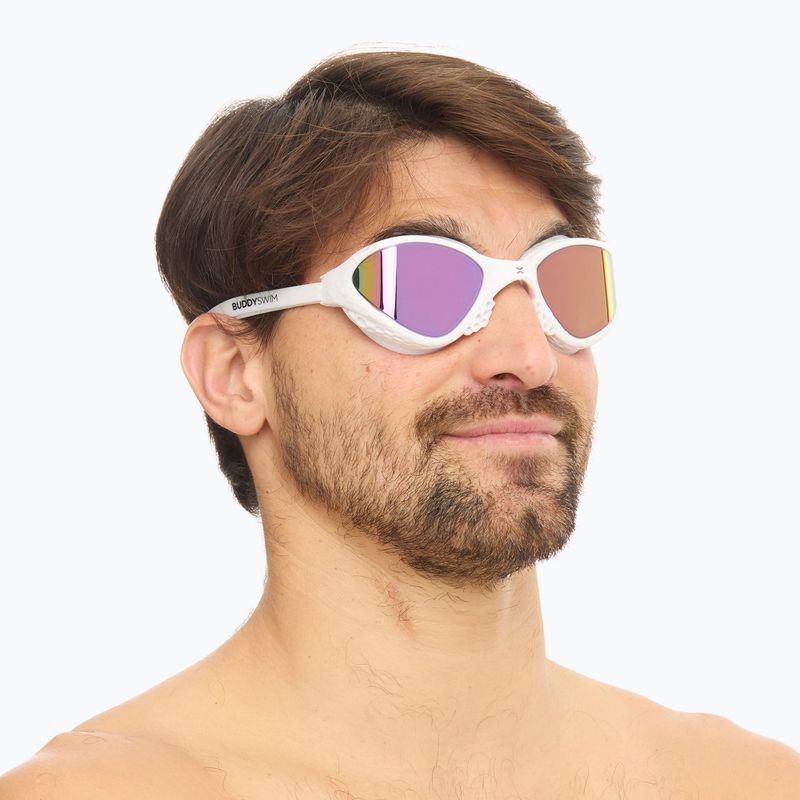 Очила за плуване BuddySwim OzeanX Mirror white / iridium 3