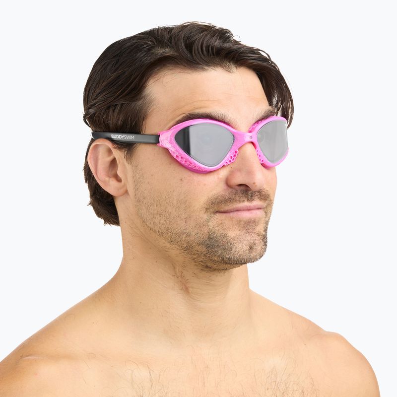 Очила за плуване BuddySwim Ozean pink/black/smoke 3