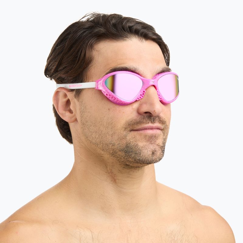 Очила за плуване BuddySwim OzeanX Mirror pink/white/iridium 4