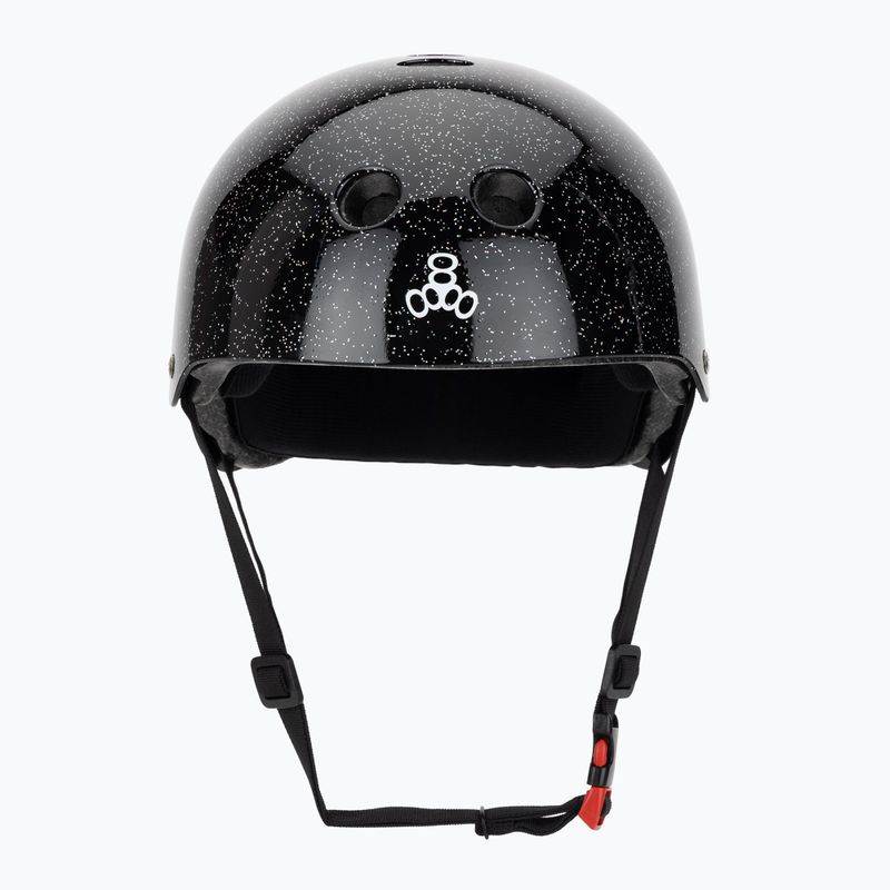 Triple Eight Сертифицираната каска Sweatsaver с черен блясък 2