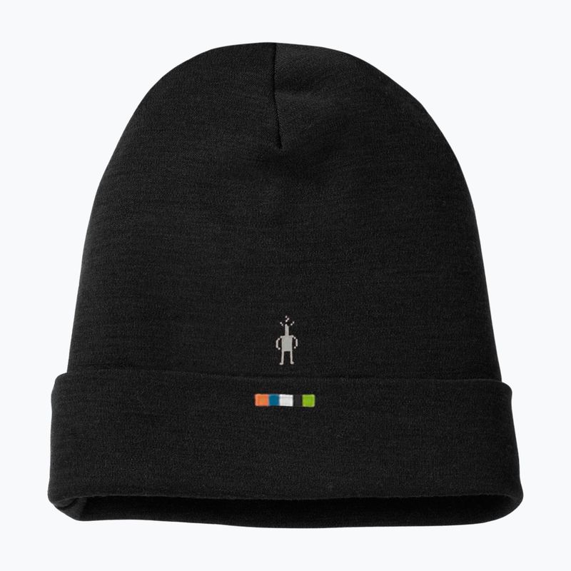 Smartwool Merino Обръщаема шапка с маншети черна 6