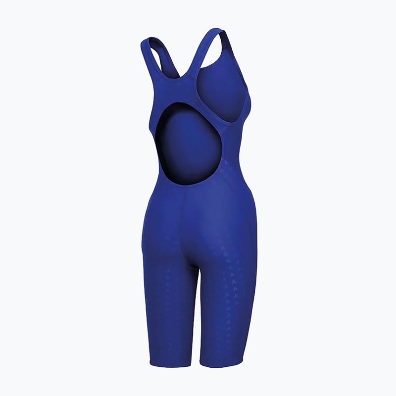 Дамски цял костюм за плуване ZONE3 Performance Speed Kneeskin blue/white 2