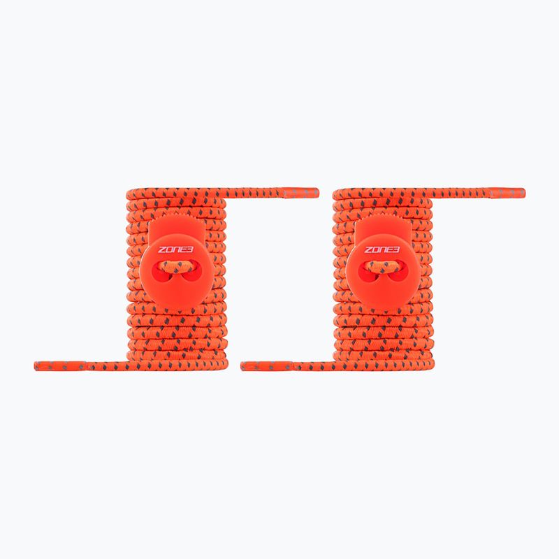 Самозатягащи се връзки ZONE3 Elastic neon orange 2