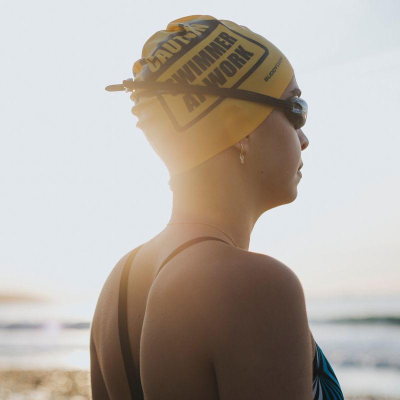 BuddySwim CSW Силиконова шапка за плуване жълта 3