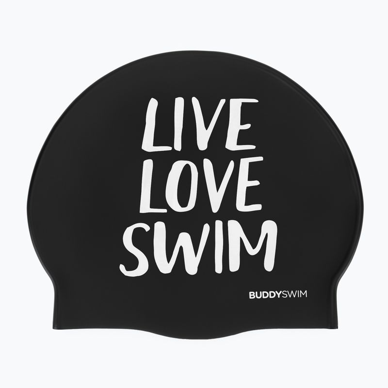 BuddySwim LLS Силиконова шапка за плуване черна
