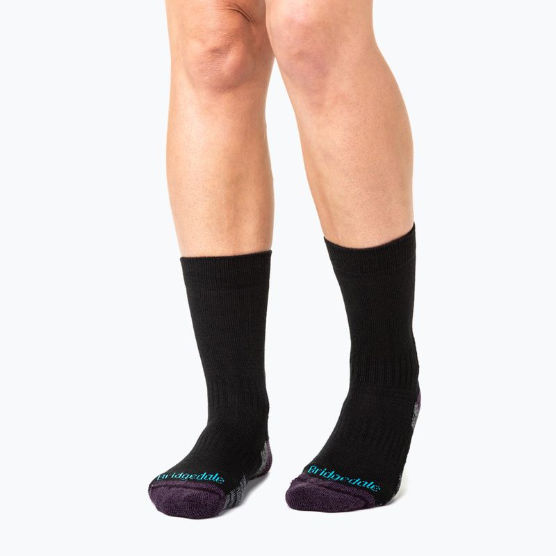 Дамски чорапи Bridgedale Lightweight Merino Performance Boot Original black/purple 5