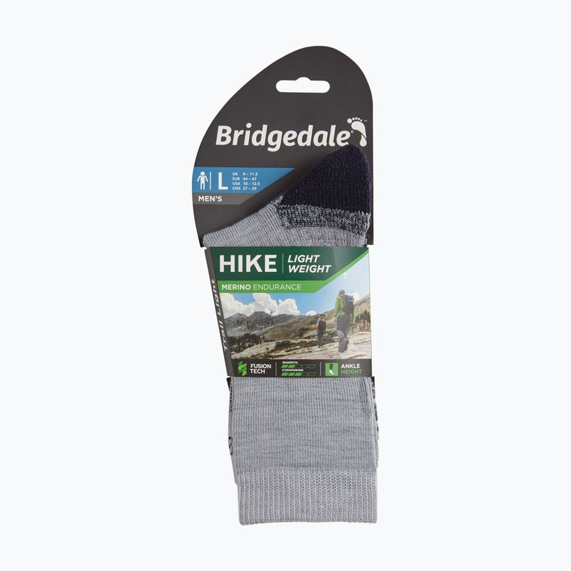 Мъжки чорапи Bridgedale Lightweight Merino Performance 3/4 Crew Original silver/navy 4