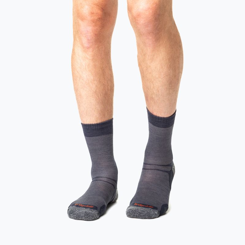 Мъжки туристически чорапи Bridgedale Hike Ultralight Performance Crew navy 4