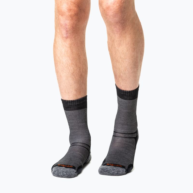 Мъжки туристически чорапи Bridgedale Hike Ultralight Performance Crew black 3