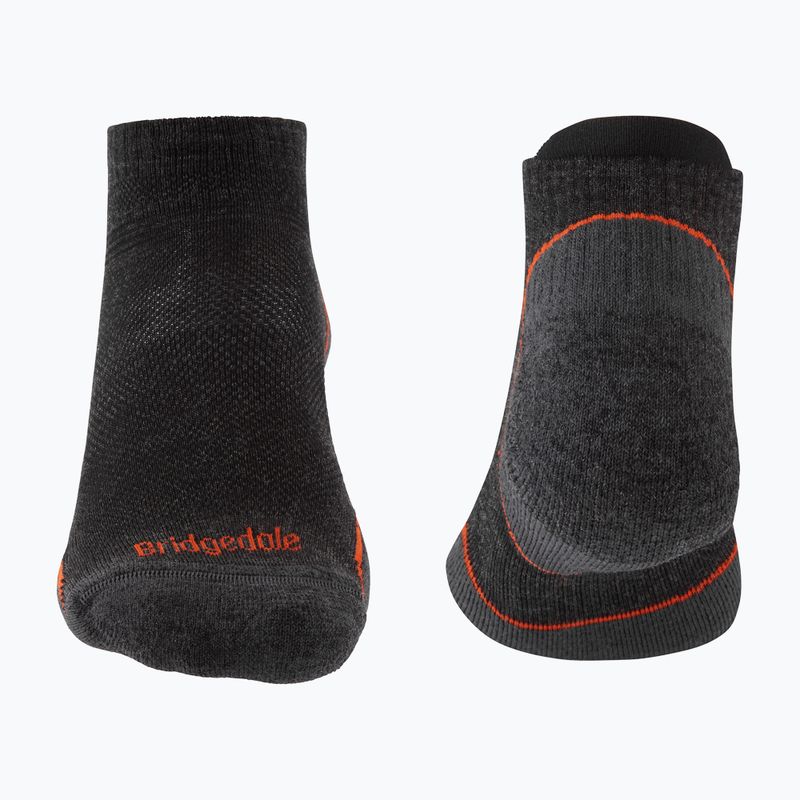 Мъжки туристически чорапи Bridgedale Hike Ultralight Merino Performance Low anthracite/orange 2