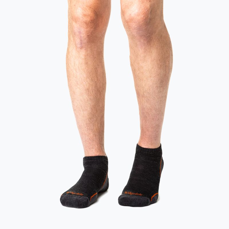 Мъжки туристически чорапи Bridgedale Hike Ultralight Merino Performance Low anthracite/orange 3