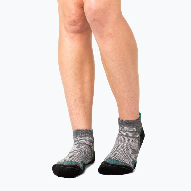 Дамски туристически чорапи Bridgedale Hike Ultralight Merino Performance Low mid grey/surf 3