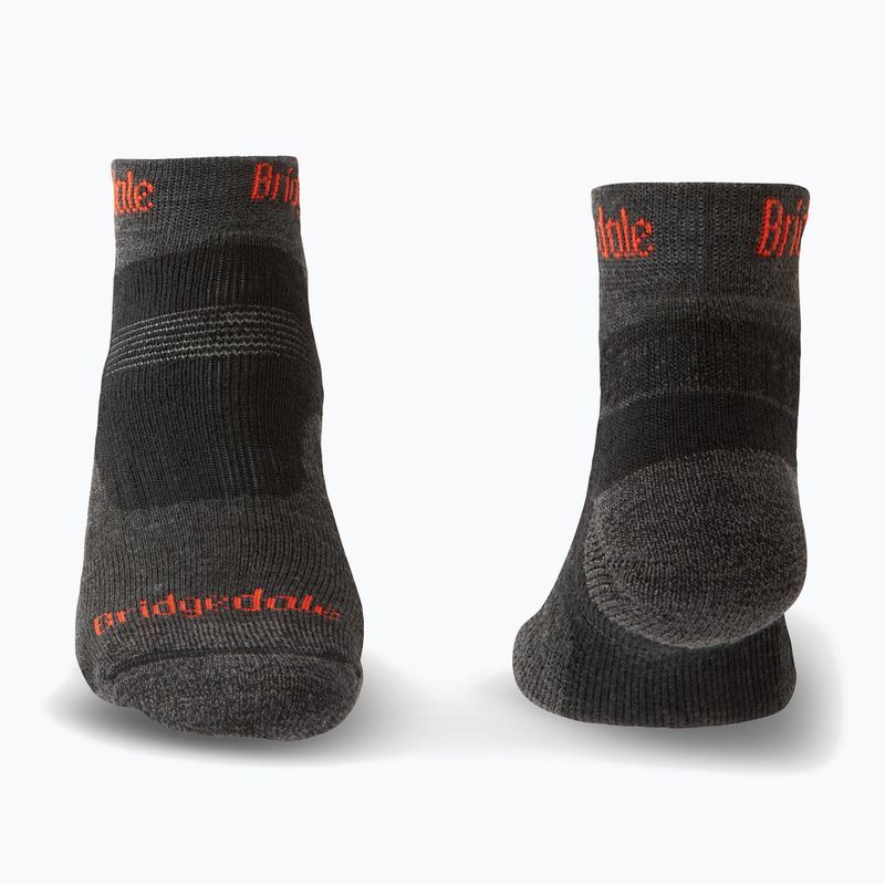 Мъжки туристически чорапи Bridgedale Hike Midweight Performance Ankle graphite/orange 2