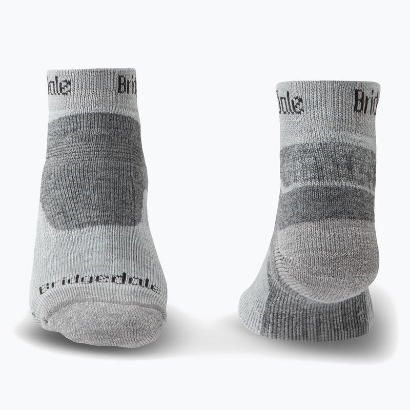 Мъжки туристически чорапи Bridgedale Hike Midweight Performance Ankle silver/black 2