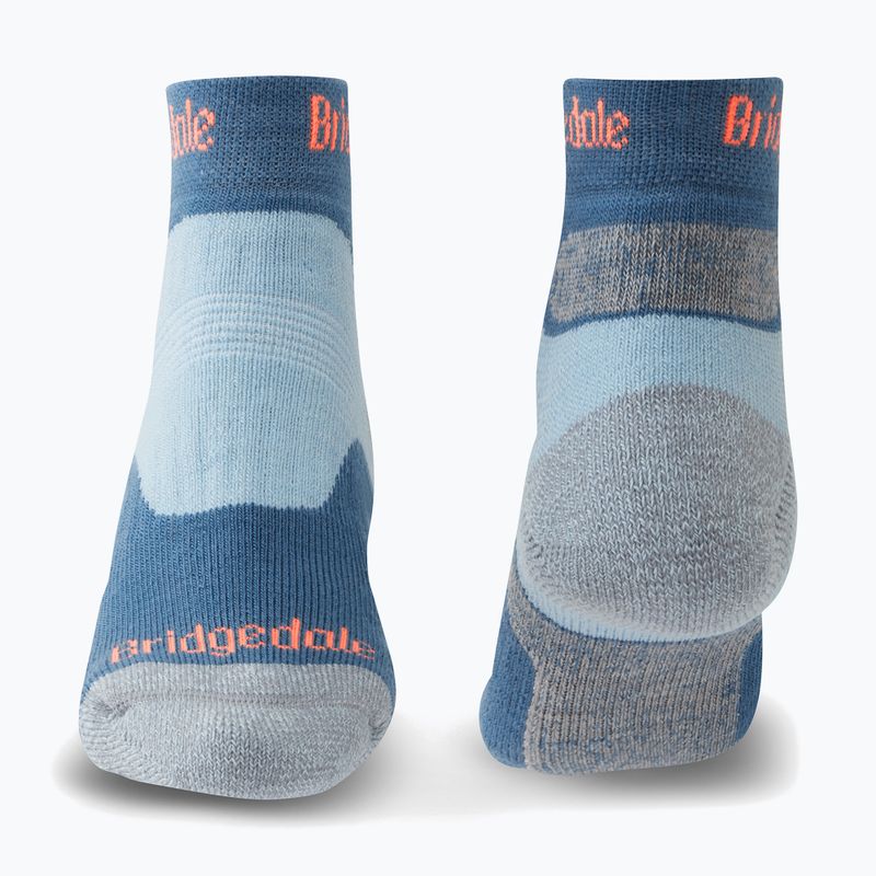 Дамски туристически чорапи Bridgedale Hike Midweight Performance Ankle blue 2