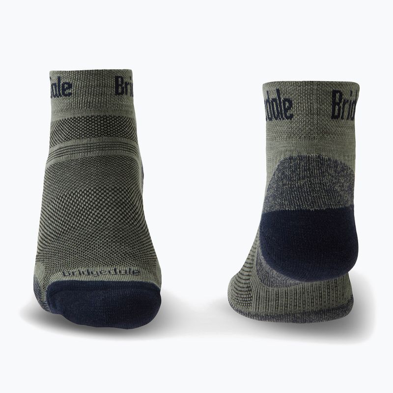 Мъжки туристически чорапи Bridgedale Hike Ultralight Performance Ankle khaki/navy 2