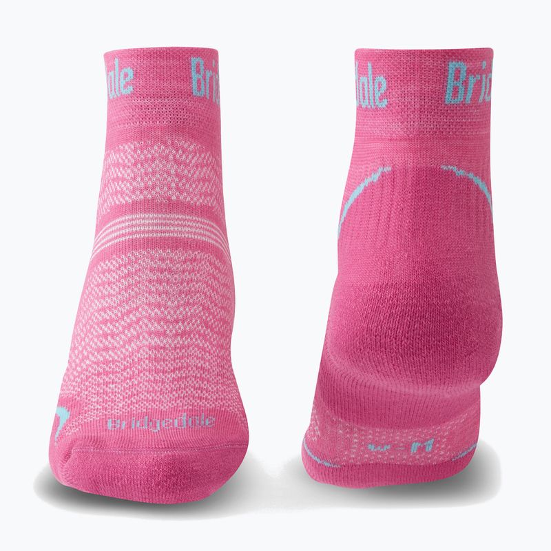 Дамски туристически чорапи Bridgedale Hike Ultralight Performance Ankle pink 2