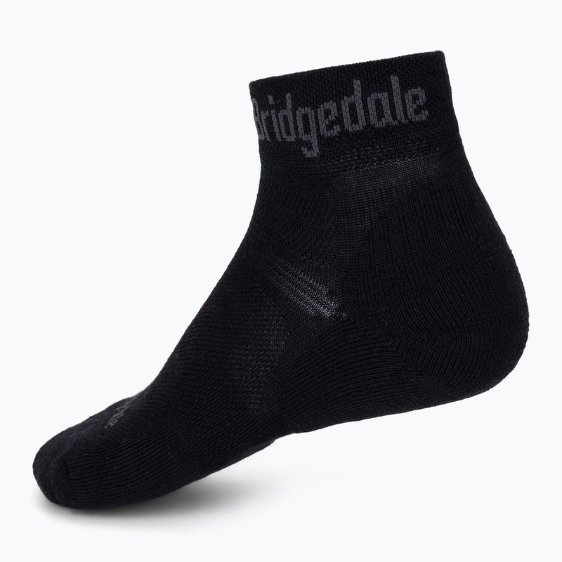 Мъжки туристически чорапи Bridgedale Hike Ultralight Performance Ankle black/grey 2