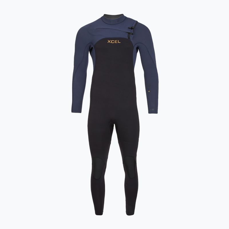 Мъжки неопреннов костюм за плуване Xcel Comp+ 5/4 mm Full black/blue nights 2