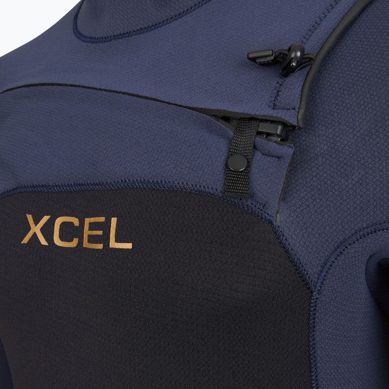 Мъжки неопреннов костюм за плуване Xcel Comp+ 5/4 mm Full black/blue nights 4