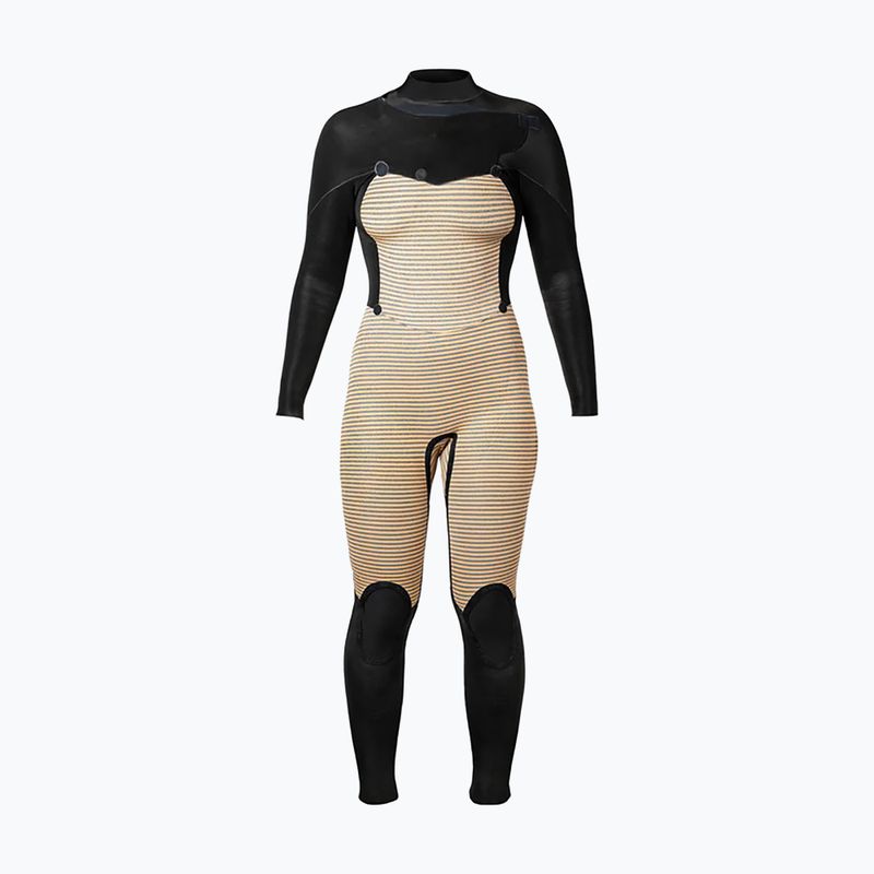 Дамски неопренов костюм за плуване Xcel Comp 4/3 mm Full black/black palm/monstera print 4