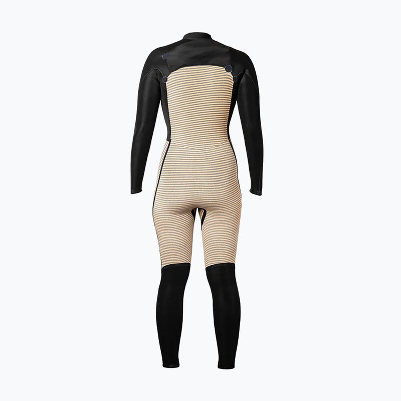 Дамски неопренов костюм за плуване Xcel Comp 4/3 mm Full black/black palm/monstera print 5