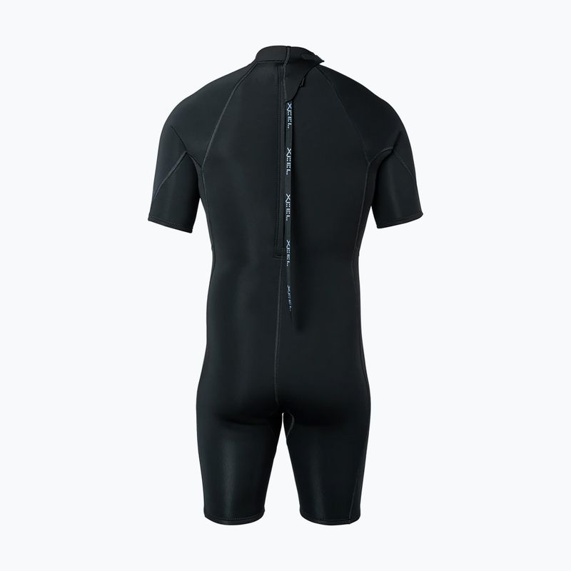 Мъжки неопреннов костюм за плуване Xcel Axis Back Zip Spring 2 mm SS black 2