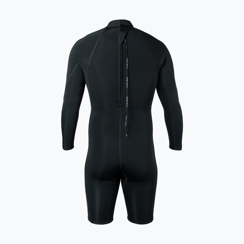 Мъжки неопреннов костюм за плуване Xcel Axis Back Zip Spring 2 mm LS black 2