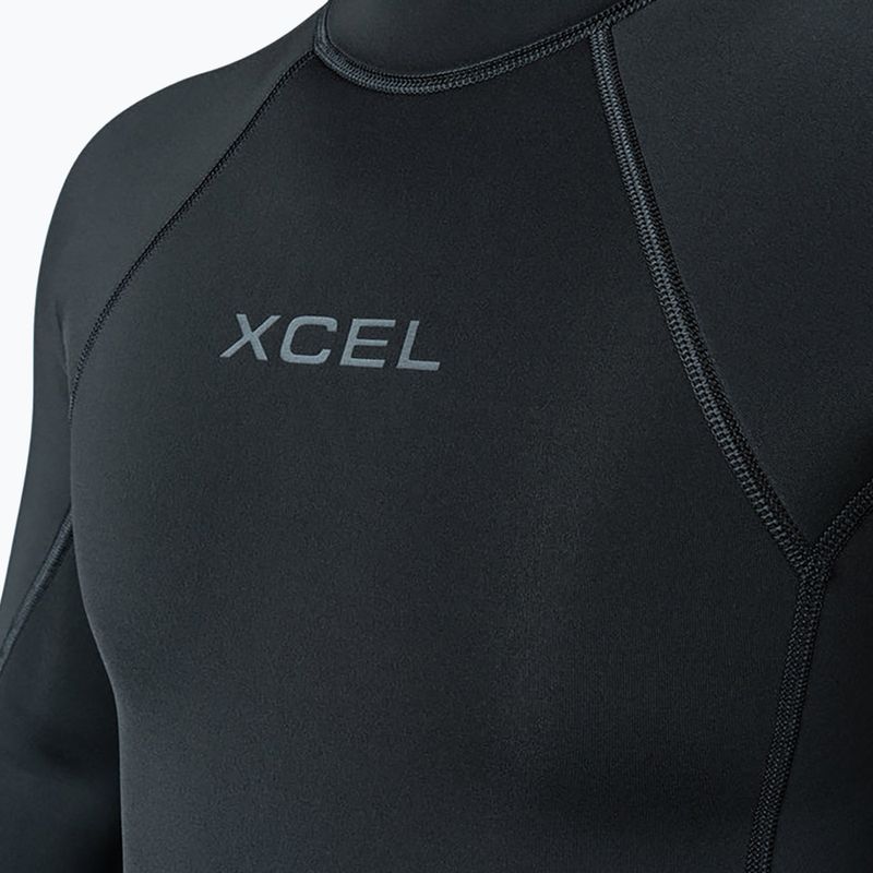 Мъжки неопреннов костюм за плуване Xcel Axis Back Zip Spring 2 mm LS black 6