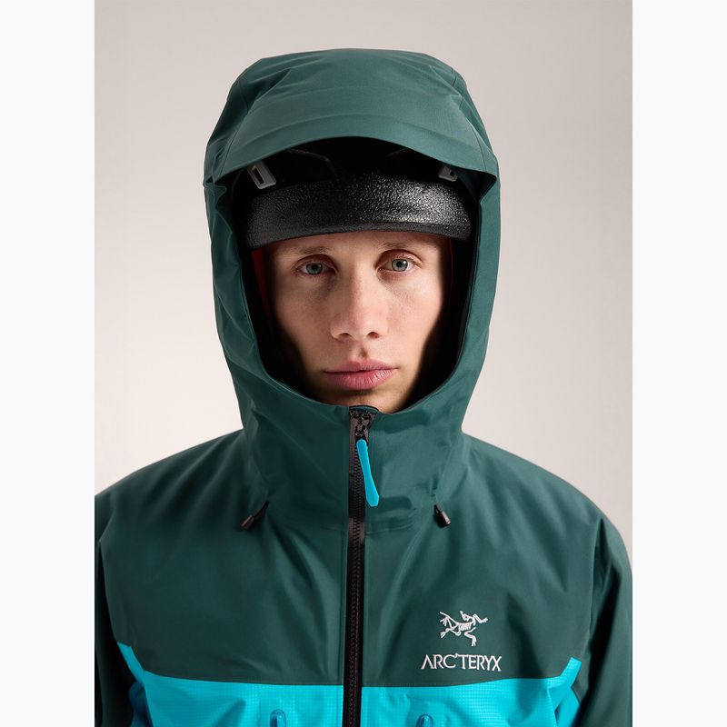 Мъжко дъждобранно яке Arcteryx Alpha blue tetra/pytheas 6
