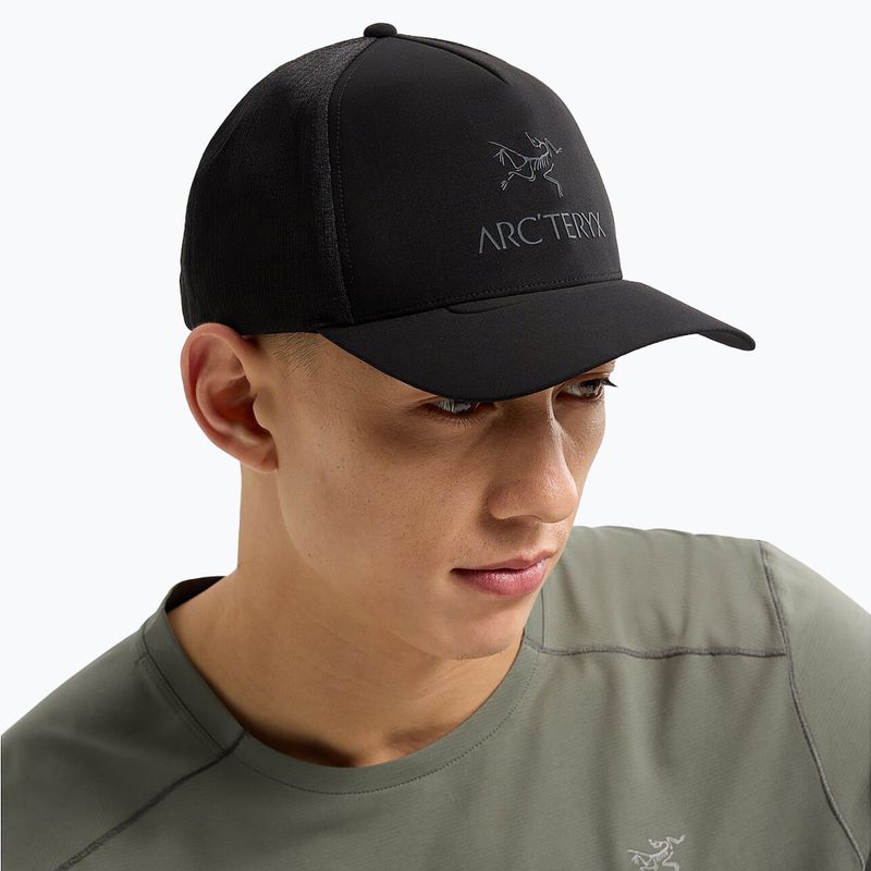 Arcteryx Bird Word Trucker Curved черна/графитна бейзболна шапка 2