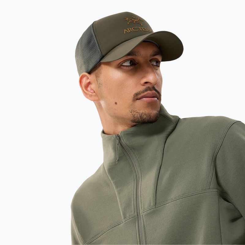 Arc'teryx Bird Word Trucker Извита бейзболна шапка с надпис tatsu/forage/yukon 3