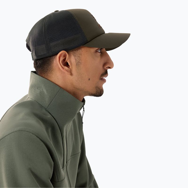 Arc'teryx Bird Word Trucker Извита бейзболна шапка с надпис tatsu/forage/yukon 5