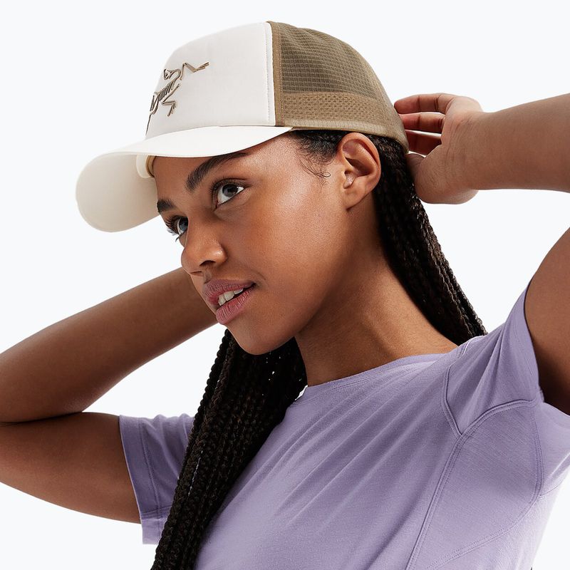 Arc'teryx Bird Trucker Curved арктическа бейзболна шапка от коприна/платно 6