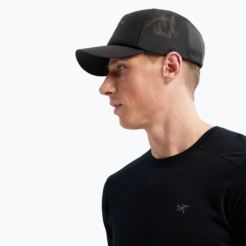 Arcteryx Bird Trucker Извита шапка черно 8