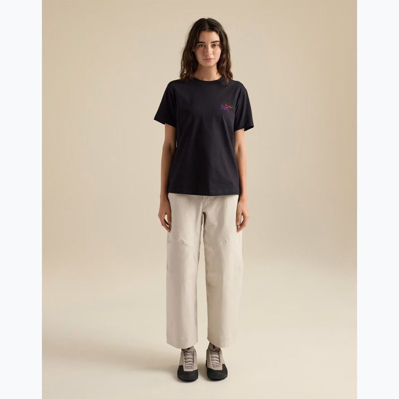 Дамска тениска Arcteryx Kragg Cotton Little Bird Crew black/multi 2