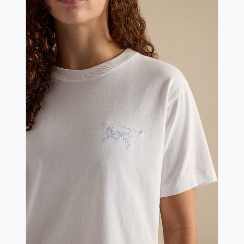 Дамска тениска Arcteryx Kragg Cotton Little Bird Crew white light/white 5