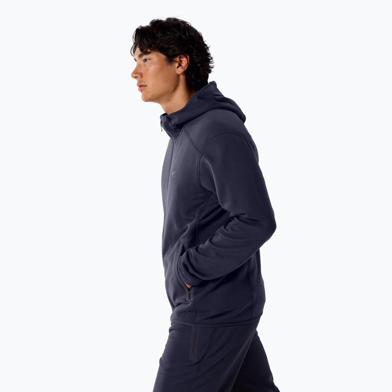 Мъжки суитшърт за трекинг Arc'Teryx Kyanite Hoody black sapphire 3