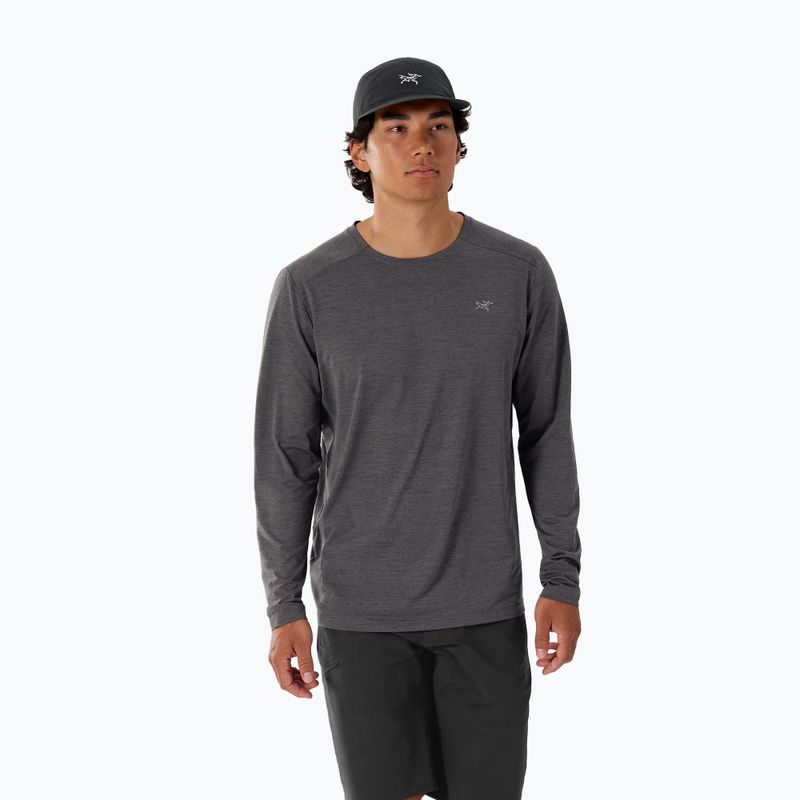 Мъжки трекинг дълъг ръкав Arc'teryx Cormac Crew черен меланж