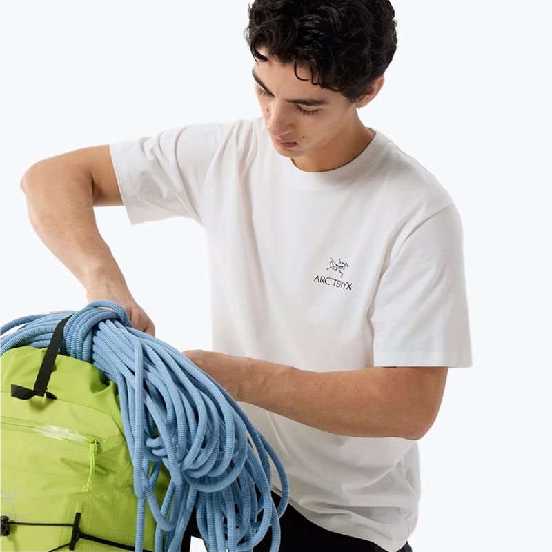 Мъжка тениска Arcteryx Kragg Sl Cotton Bird Word white light/black 5