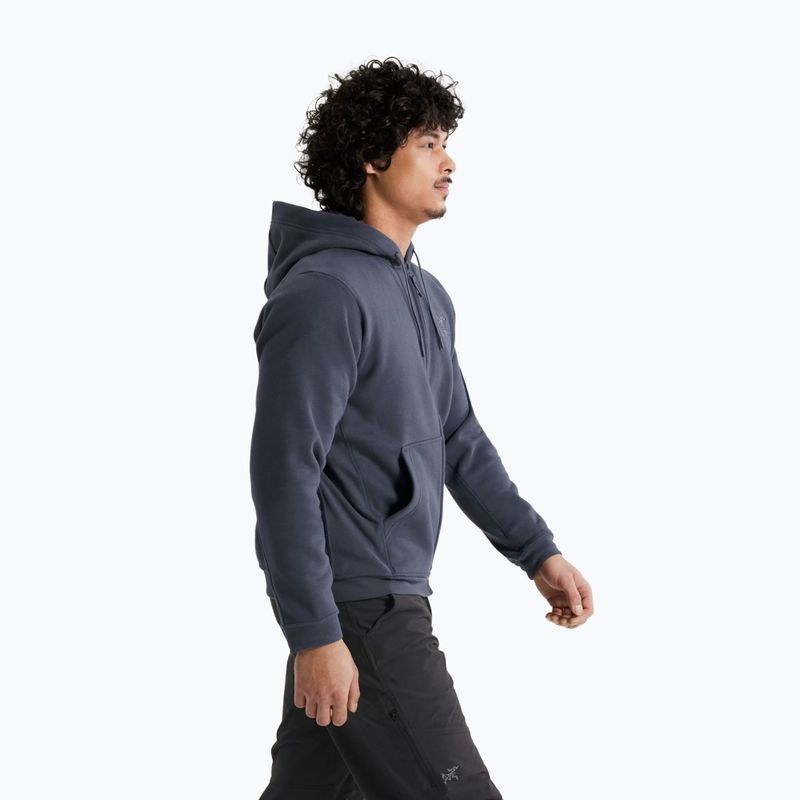 Мъжки туристически поларен суичър Arc'teryx Emblem Fleece Full-Zip Hoody dark stratus 4