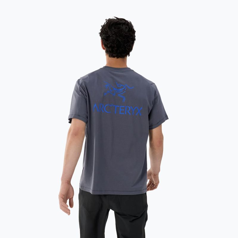 Мъжка тениска Arcteryx Kragg Sl Cotton Bird Word dk stratus/fluidity 3