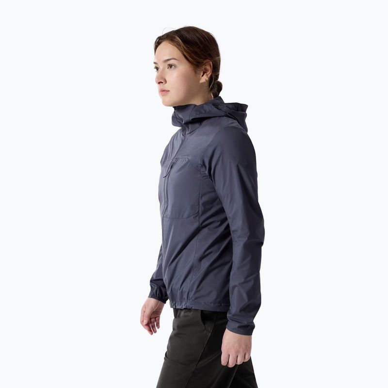 Дамско ветроустойчиво яке Arcteryx Squamish Hoody dark stratus 3
