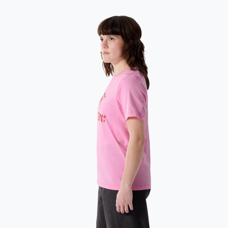 Дамска тениска Arcteryx Kragg SL Cotton Heatmap Crew pineberry 3