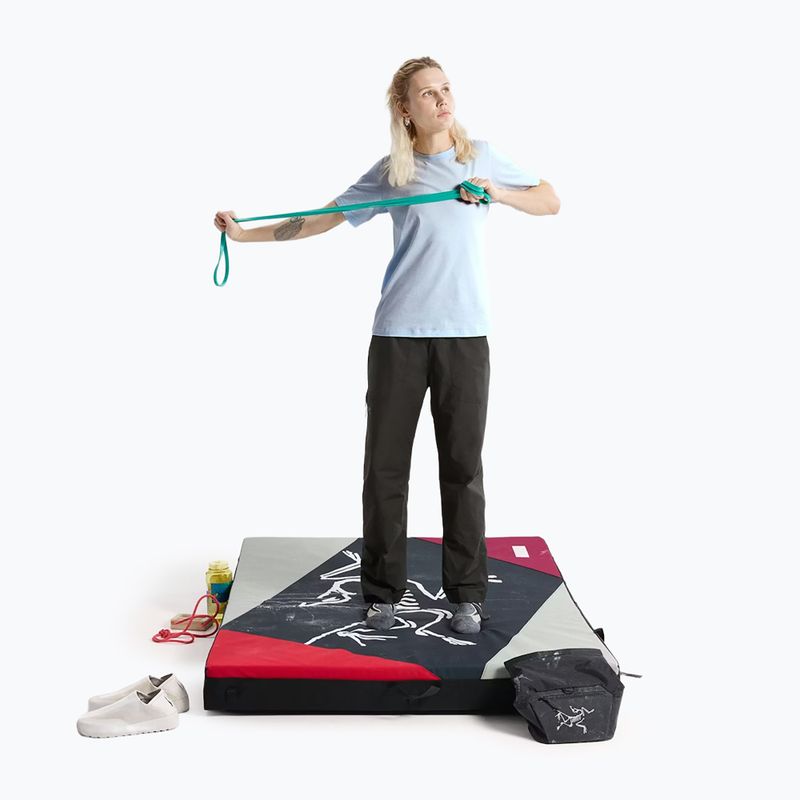 Дамска тениска Arc'teryx Kragg Sl Cotton Emblem Crew mallow alpine blue 2