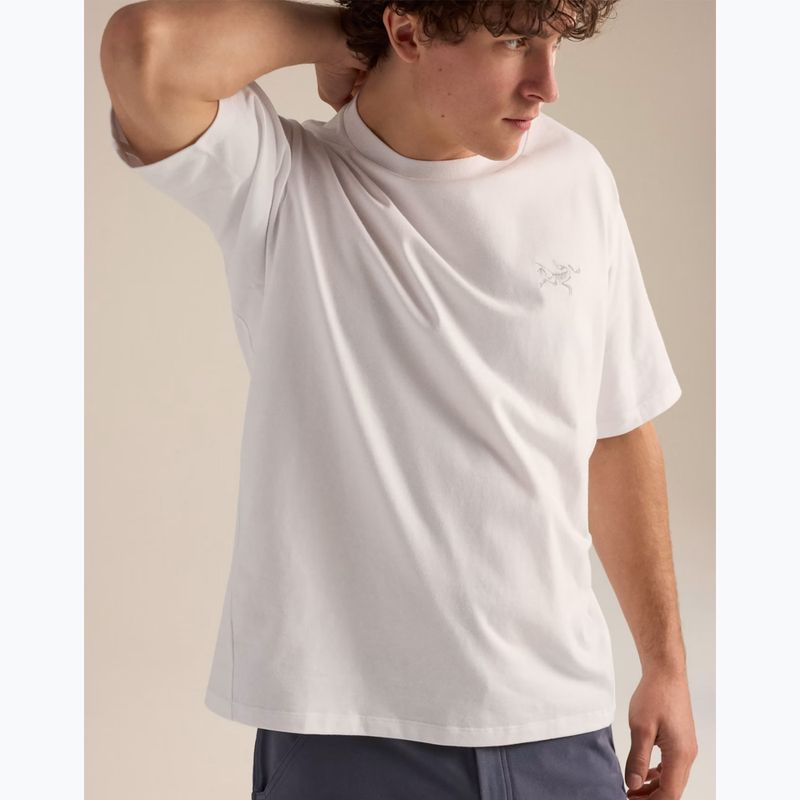 Мъжка тениска Arcteryx Kragg Cotton Emblem Crew SS white light 7