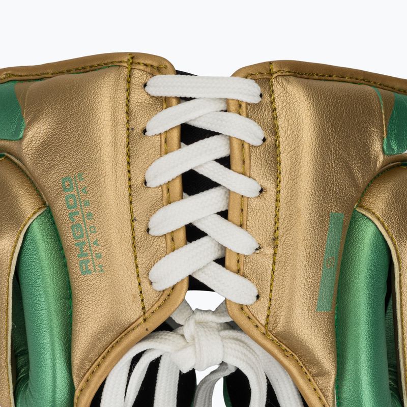 Боксьорска каска Rival RHG100 Professional Headgear green/gold 5