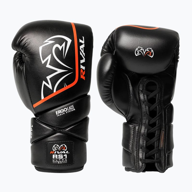 Боксови ръкавици Rival RS1 Ultra Sparring 2.0 black
